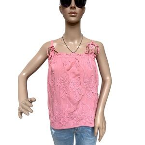 Coral Applique Top